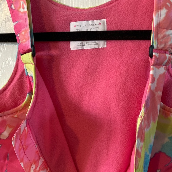 The Children’s Place Girls Abstract Print Snow Overalls Size 4T New With Tags - Picture 3 of 11